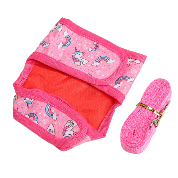 Kaninsele med snor Sød Unicorn Bunny Vest snor til chinchilla hamster marsvin kanin L