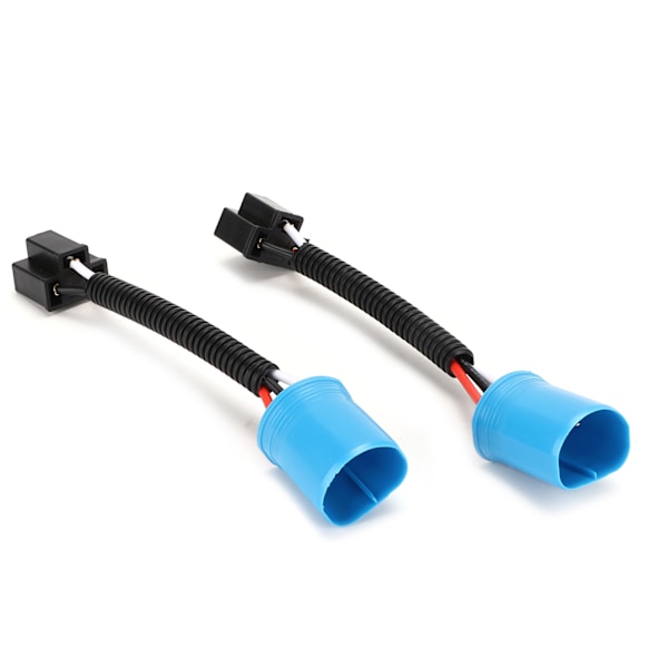 2 stk 9007 Hann til H4 9003 Hunn Ledningsnett Adapter Tilkobling Erstatning for Hummer H2 Frontlys 12V‑24V