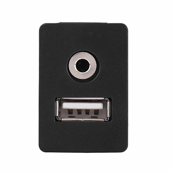 Bilbåt Dash Flush Mount USB-port 3,5 mm AUX-jack förlängningskabel Kabelmonteringspanel