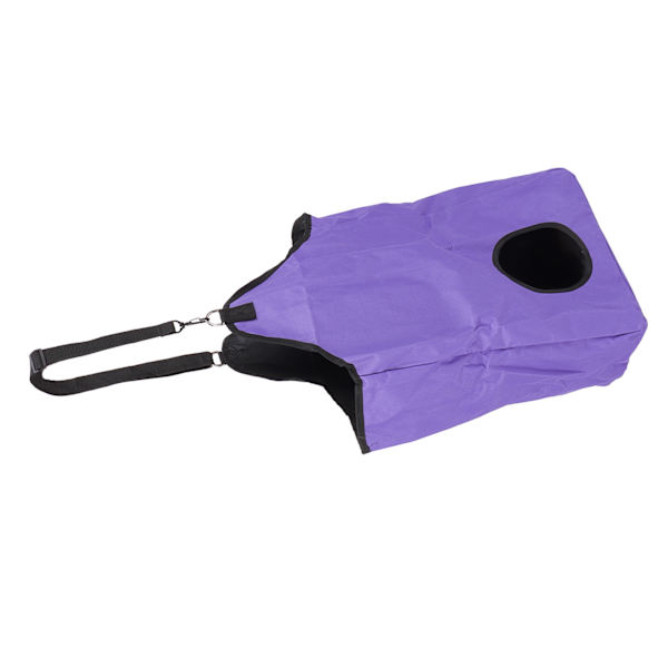 Horse Hay Tote Bag 600D Oxford Duk Hängande Slow Feeder Tote Horse Bag Simulerar bete och minskar avfall Lila
