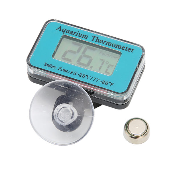 Digital LCD-termometer Vandafvisende Akvarietermometer med høj præcision med sugekop til dykning