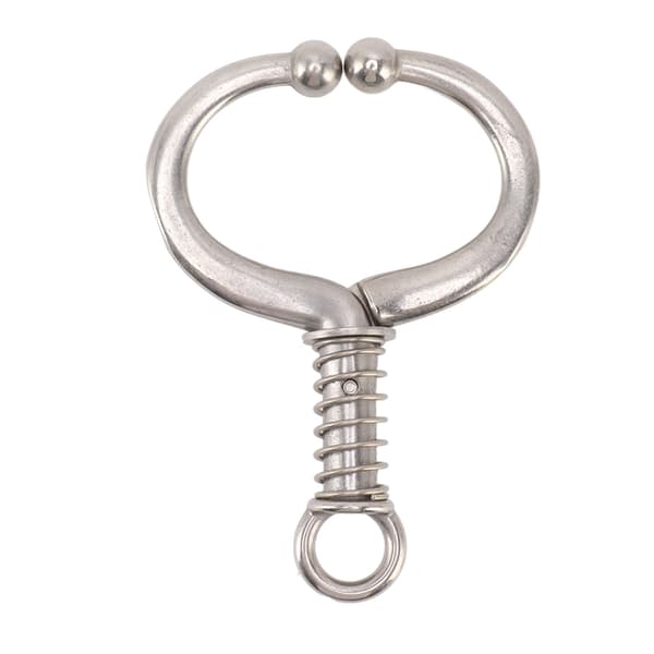 Cattle Nose Ring Durable Stainless Steel Cattle Ring Spherical Cattle Ring Clamp Traction for Home Use HL Q4D