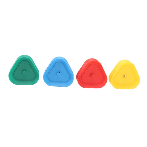 4pcs Playing Card Holder Plastic Triangle Shaped Spring Design Hands-Free Poker Card Holder