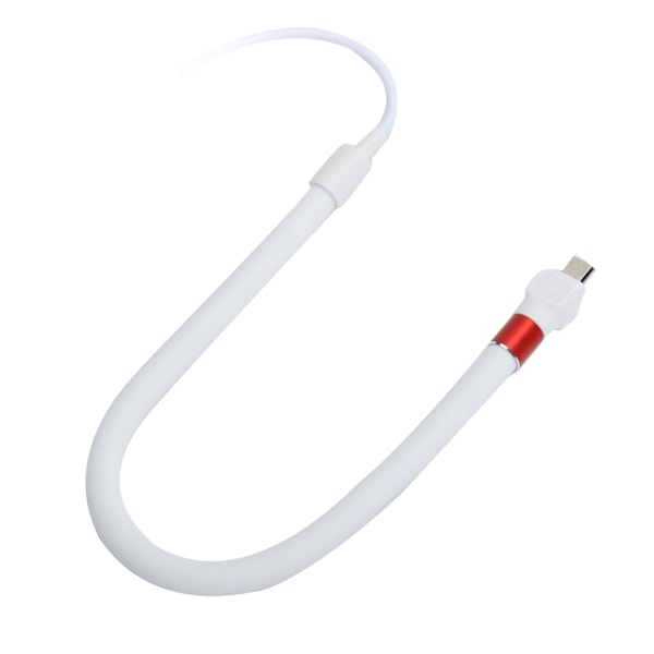 Mobiltelefonställ Laddningskabel Snabbladdning Flexibel Telefonhållare Micro USB Datakabel Vit