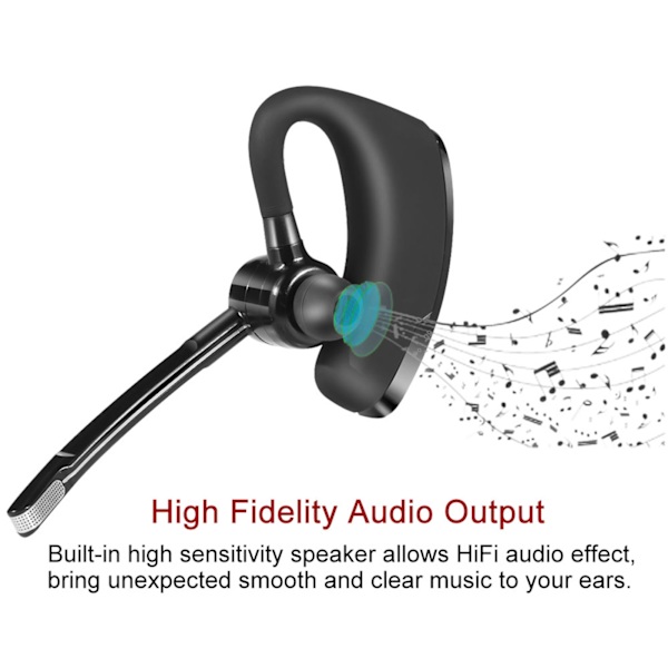 True Wireless HiFi Deep Bass Bluetooth Ear Hook Headset