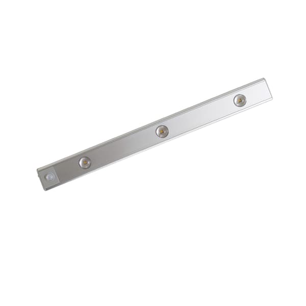 LED Closet Light Ultra-thin Intelligent Rechargeable Wireless LED Motion Sensor Light for Cabinet 40cm / 15.7in Silver