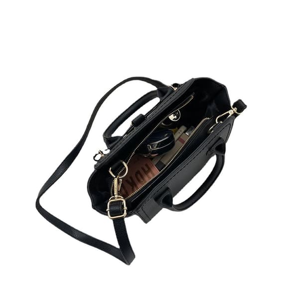Elegant Sort Crossbody Taske til Kvinder - Perfekt til Alsidig Efterårsmode Black