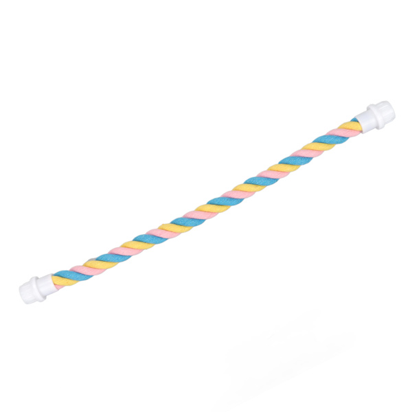 Lintuperäpuu Monitoiminen värillinen puuvillapapukaija Mukavat köysitikkaat papukaijoille, parakeeteille, kakaduille ja rakkolinnuille 24 cm/9.4in