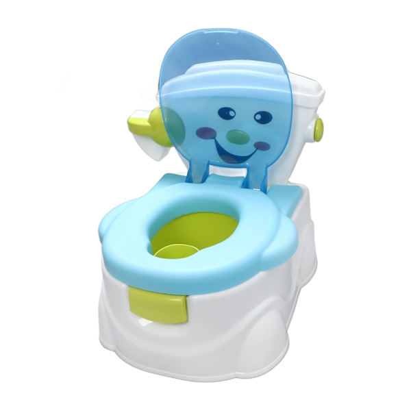 Børne Pottetræning Toilet Ergonomisk Komfortabel Sød Småbørns Pottestol til Hjem Blå PP