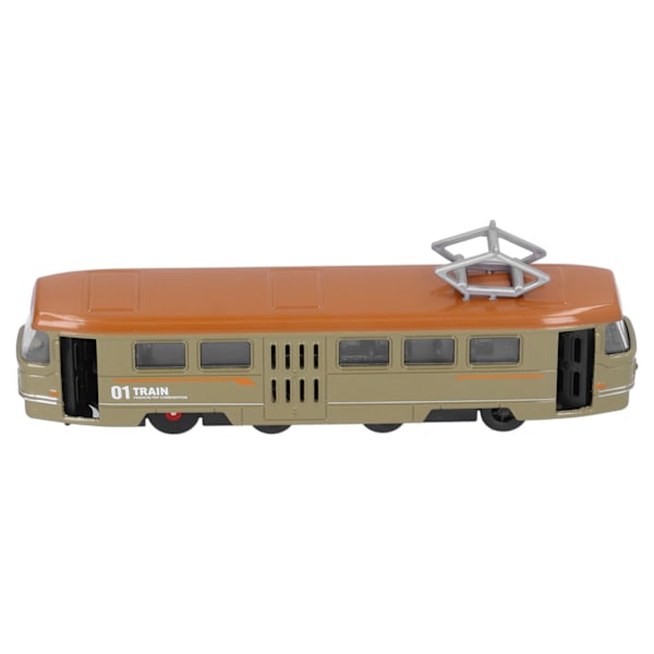 Børne Legering Trolley Bus Legetøj Kid Simulering Træk Tilbage Bus Model Dekoration Fødselsdagspresente Grøn