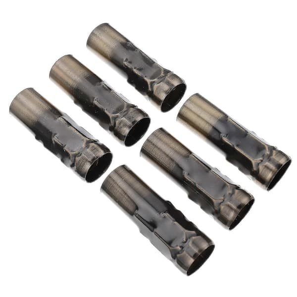6 stk lysekronehylser E14-sokkeldeksel Kompatibel med kandelaberbase Bronze