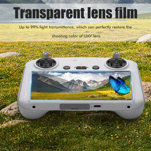 2st skärmskydd kompatibelt för Mini 3 Pro Drone RC Smart Controller HD härdat glas Skärmskyddsfilm för fjärrkontroll