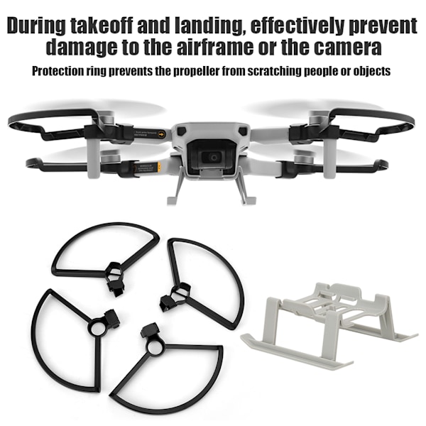 RC-skyddsringsats för förlängd höjd, passar DJI Mavic Mini (svart)
