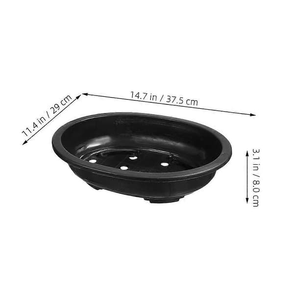 Oval bonsaipotte Kompatibel med havearbejde, 3 stk.[LD]