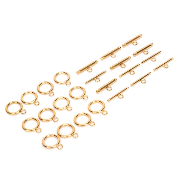 Toggle Connectors DIY Halsband Armband Smycken Tillverkning Rostfritt stål Toggle Spännen Bar Set
