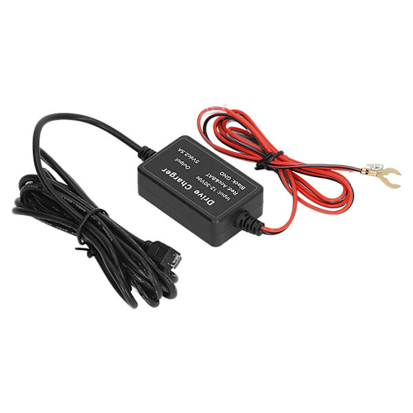 Dash Cam Hardwire Kit Hög säkerhet 24h övervakning för spegelkamera GPS Navigator Radar Detektor MICRO