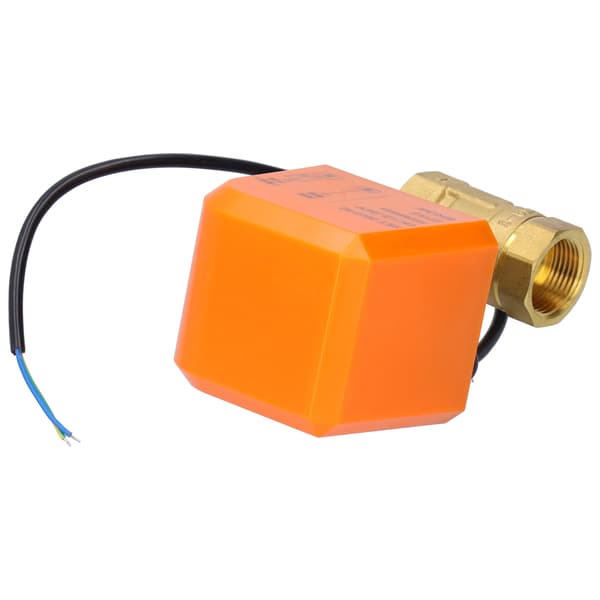 DN20 Professionel 2-vejs elektrisk kugleventil DC12/24V 2-tråds kugleventil tilbehør i messing