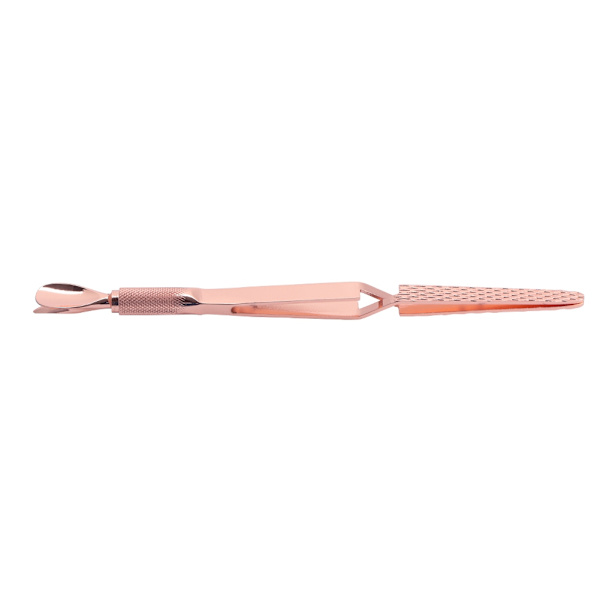 Negleforming Nagelfjerningstang i rustfritt stål Nail Art Tool (roségull)
