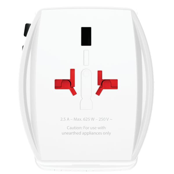 Rejseadapter USBA+C PD 30W, universal, ujordet 240