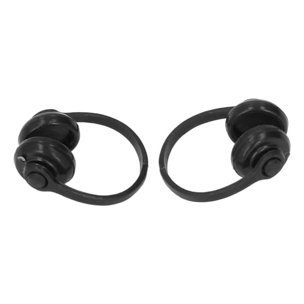 2pcs 1/12 Scale Miniature Headset Model High Simulation Lifelike Doll Headphone Decoration Black