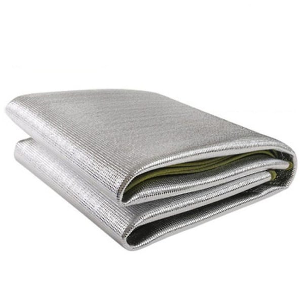 Alumiininen eristävä matto vaahtomuovimatto makuumatto telttailueristemattoa varten Taitettava telttamatto Lattiatyynyn thermal alumiinifoliosta 200*200