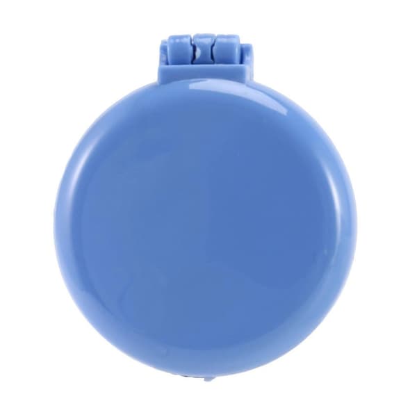 Mini Rund Sammenfoldelig Kam Med Luftpude Hårmassagekam Børste Spejl (blå) blue