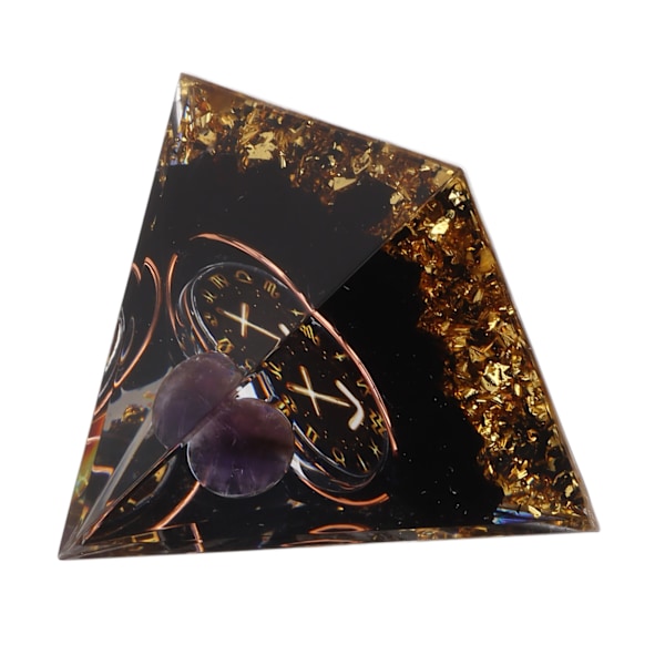 5 cm Orgonitpyramid för positiv energiläkning Kristallpyramidmeditation Orgonitpyramider Chakra Zodiac Energy Generator Skytten