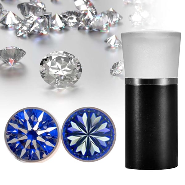 Hearts & Arrows Gems Diamant Slibnings Lupe 10X Forstørrelsesglas Smykker Viewer (sort)