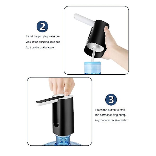 USB-laddningsbar hopfällbar elektrisk vattenpump för kök, kontor och camping