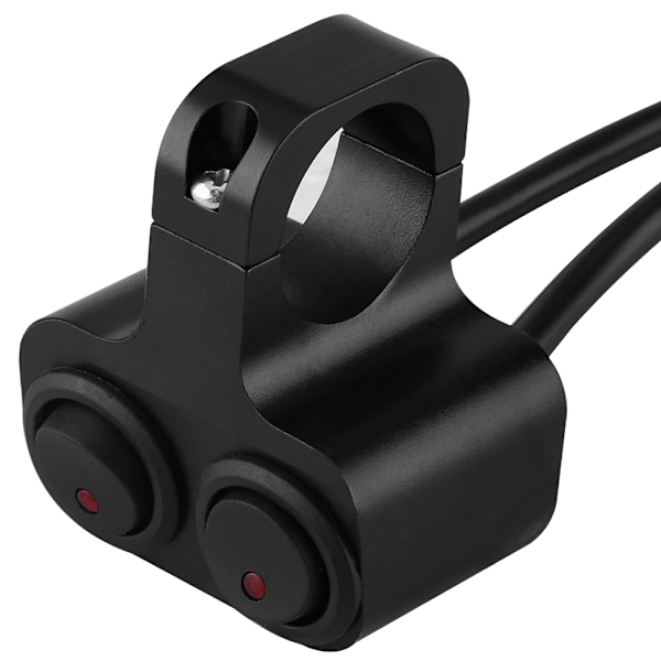 CNC aluminiumlegering motorcykelstyre 1 tum 25 mm strålkastare Spotlight Dubbla Switch