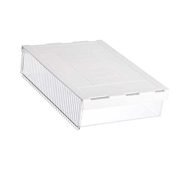 Transparent Under Bord Osynlig Organizer Under Skrivbord Monterad Utdragbar låda Under Skrivbord Osynlig låda Medium 21x6x17cm