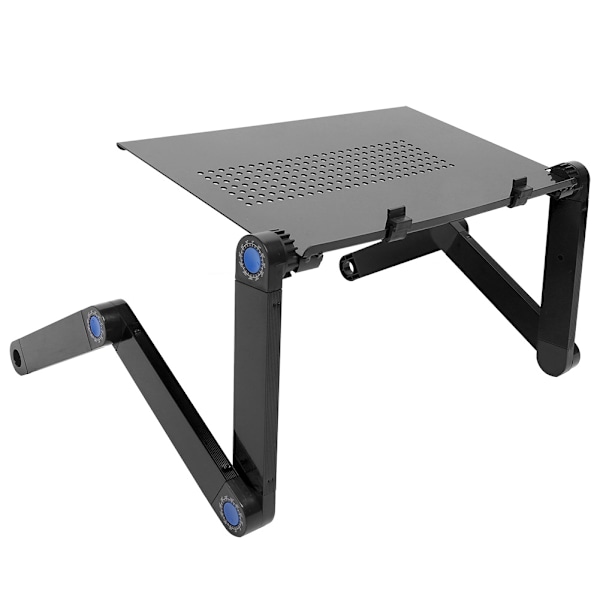 Aluminiumlegerings Seng Foldbar Laptop Notebook Justerbar Computer Skrivebordsbord Stativ Sort