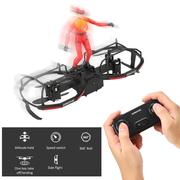 E020 2-akslet RC stunt paraglider drone højdehold-tilstand drone quadcopter rød