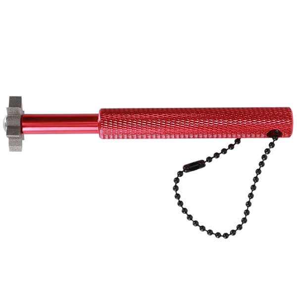 Humanized Golf Club Groove Sharpener Tool Accessory with Tail Hanging Rope Hole Red