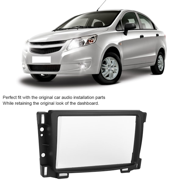 7 tommer 2DIN Radio DVD Navigation Facia CD Panel Dash Frame Passer til Chevrolet SAIL 2010+
