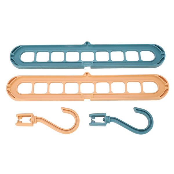 9-Hole Hanger Wardrobe Storage Organizer Multifunctional Rotatable Space-Saving Tool for Wardrobe
