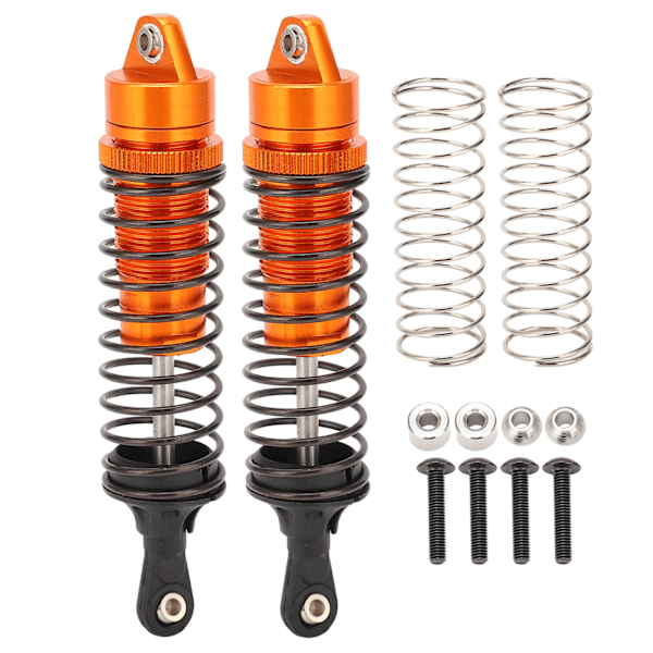 2st 115 mm RC Stötdämpare i aluminiumlegering för TRAXXAS SLASH 2WD 1/10 RC CarsOrange