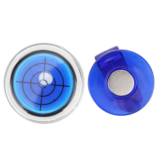 Plast Compact Golf Ball Marker Level Hat Clip Cap Clamp Tillbehör Presentmaterial Blå