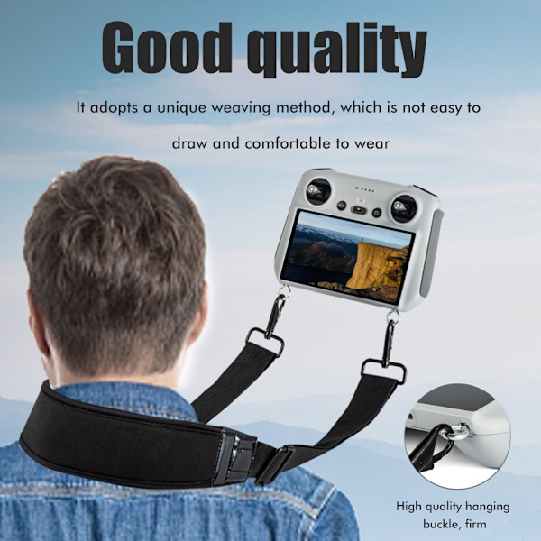 Smart Controller Tilbehør Lanyard Halsrem Kompatibel for Mini 3 Pro Drone RC Fjernkontroll