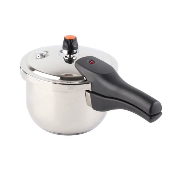 Tryckkokare i rostfritt stål Explosionssäker multifunktionell med säkerhetsventil 80KPA säkerhetshandtag Tryckkokare 2L Diameter 16cm / 6.3in