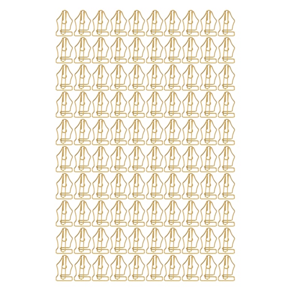 100 stk. Fancy Papirclips Store Plastbelagte Tråd Multi Purpose Pen Formede Papirclips til Hjem Skole Kontor