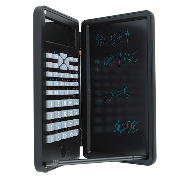 Videnskabelig Lommeregner To Rækker LCD-display Skrivetablet Sensitiv Multifunktions Bordregner til Kontor Skole
