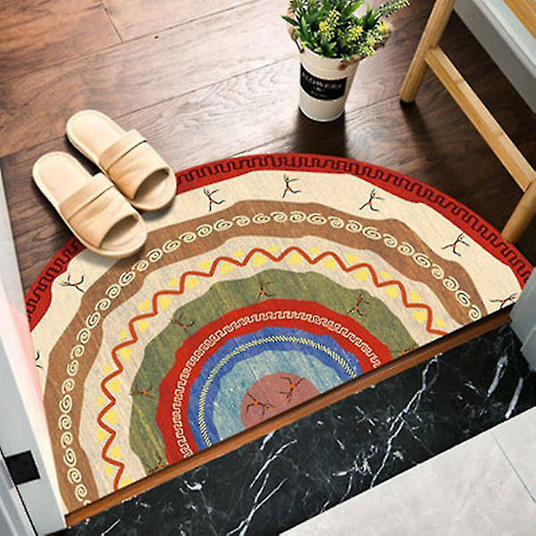 Halvrund halkfri välkomstmatta för uteplats entré 40*80cm