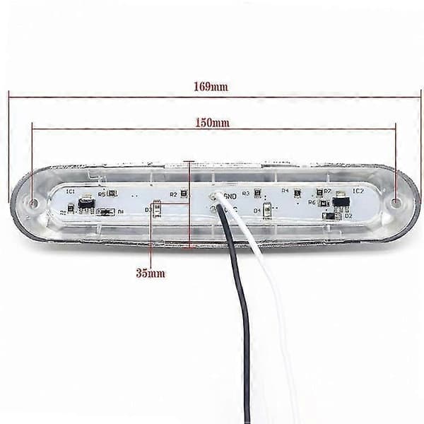 Trailerbelysning, 9 LED-sidemarkeringslys, blinklys, advarselslys Kompatibel med lastbiltrailer (2 stk)