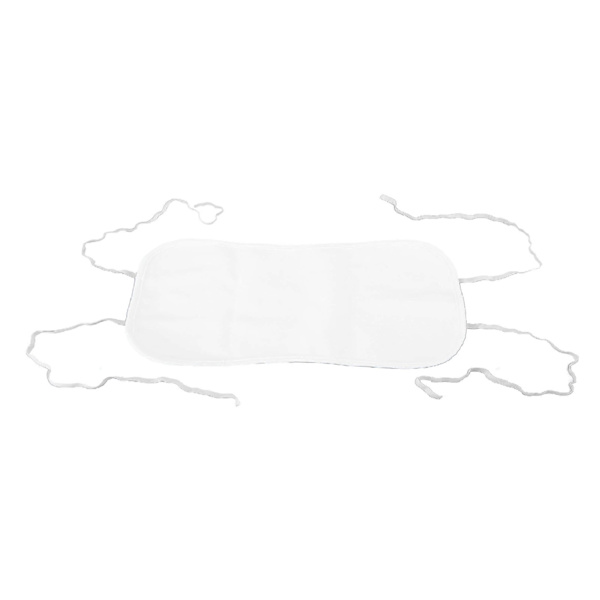 Ricinolja Pack Återanvändbar Tvättbar organisk bomull Ricinolja Pack Wrap Justerbar elastisk rem Vit