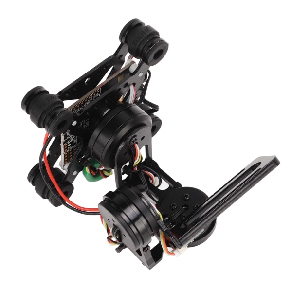 Borstlös 3-axlig kamerastabilisator CNC-aluminiumlegering Lätt kamerastabilisator för FPV-reservdelar Svart