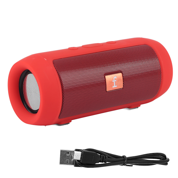 Bluetooth-högtalare Trådlös Subwoofer Portabel Högtalare Elektroniktillbehör för Utomhusbruk Hem Röd