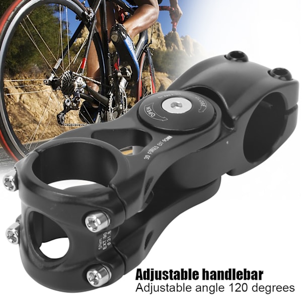 Justerbar Styrstamme i Aluminiumlegering til Mountainbike Cykler Dele Cykeltilbehør (31,8 * 95)