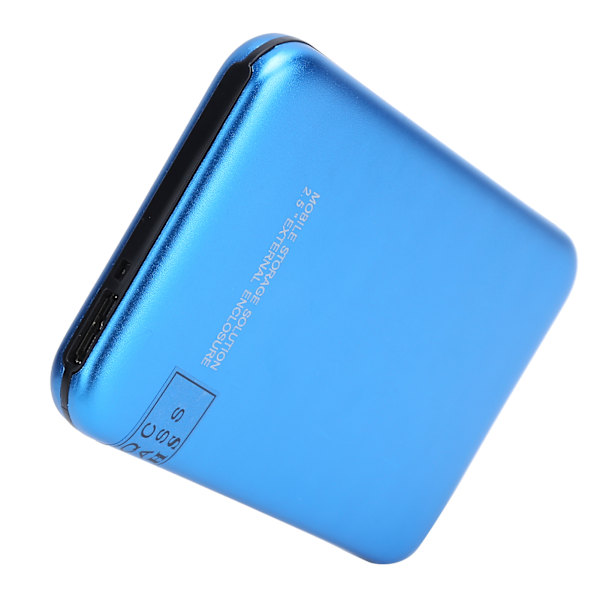 2,5 tommers mobil ekstern harddisk USB3.0 bærbar HDD blå med adapterkabel for stasjonær PC bærbar PC 120G
