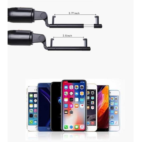 Selfiestick Bluetooth med Tripod Svart black